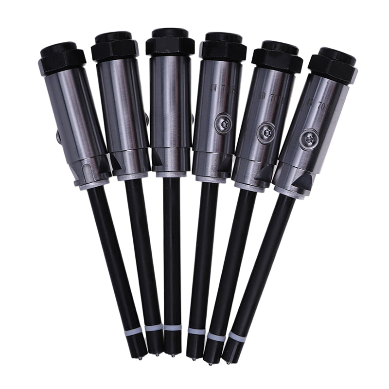 6 Pieces Fuel Injector 4W-7018 0R-3422 for Caterpillar CAT Engine 3208 3406 3408 3412 Loader 988B 992C 990 Tractor 631D 633D 637D 639D 657E 8A 8U