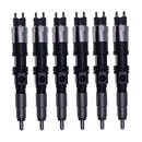 6 Pieces Fuel Injector RE516540 RE507860 095050-5050 for John Deere 6068 6081 6090
