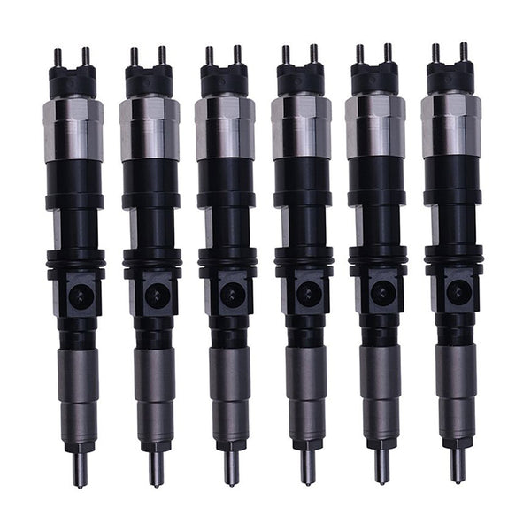 6 Pieces Fuel Injector RE516540 RE507860 095050-5050 for John Deere 6068 6081 6090