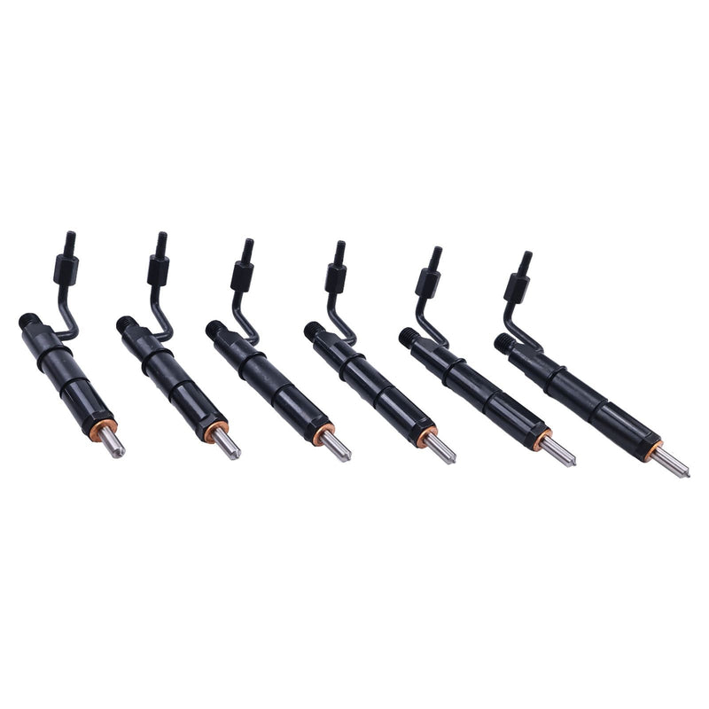 6 Pieces Fuel Injector 51-7706 for Caterpillar CAT Engine 3064 3066 Excavator E312B 320B E320B
