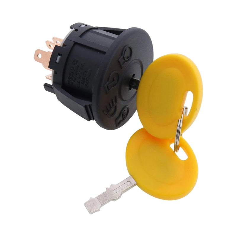 7-Terminals Starter Ignition Switch Keys 163968 175442 175566 532175566 for CubCadet AYP John Deere MTD Husqvarna Jonsered Dixon Sears Craftsman Riding Lawn Mower Tractor