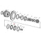 7 PCS Clutch Plate RE37011 AT101001 for John Deere Tractor 1020 1035 1040 1130 1630 1640 2020 2150 2240 2350 2750 2840
