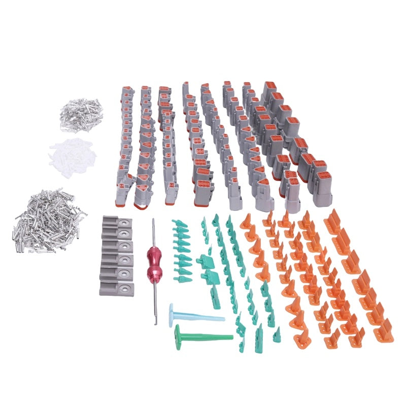 800 Pcs Deutsch DT Connector Kit Stamped for 14 16 18 20 GA. WIRE