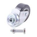 80mm M12 X 25 Poly Grey Wheel Tire Rear Caster 1026345 1019008 for Tennant Nobles Walk-Behind Floor Scrubber T3