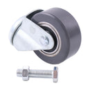 80mm M12 X 25 Poly Grey Wheel Tire Rear Caster 1026345 1019008 for Tennant Nobles Walk-Behind Floor Scrubber T3