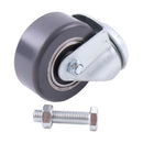 80mm M12 X 25 Poly Grey Wheel Tire Rear Caster 1026345 1019008 for Tennant Nobles Walk-Behind Floor Scrubber T3