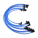 8mm Blue HEI 90 Degree High Energy Spark Plug Wires for 1972-1988 Chevrolet SBC Engine V8 - Replaces Taylor 64602