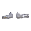 90 Degree Flat Face Coupler Adapter Set 7246782 7246796 for Bobcat Snow Removal Equipment