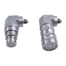 90 Degree Flat Face Coupler Adapter Set 7246782 7246796 for Bobcat Snow Removal Equipment