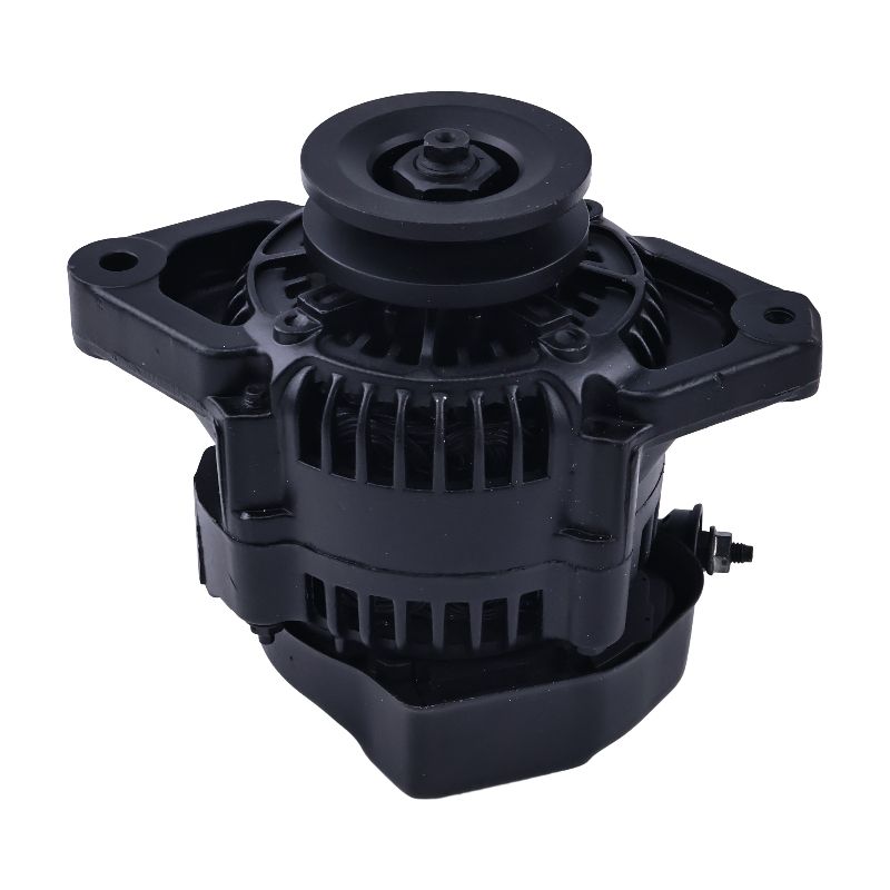 90 Amp Black Mini Denso Style V-Belt 1Wire Street Race Alternator ES1004BK for Chevy Chevrolet Nova 1962-1979