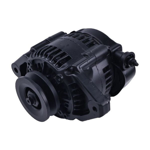 90 Amp Black Mini Denso Style V-Belt 1Wire Street Race Alternator ES1004BK for Chevy Chevrolet Nova 1962-1979