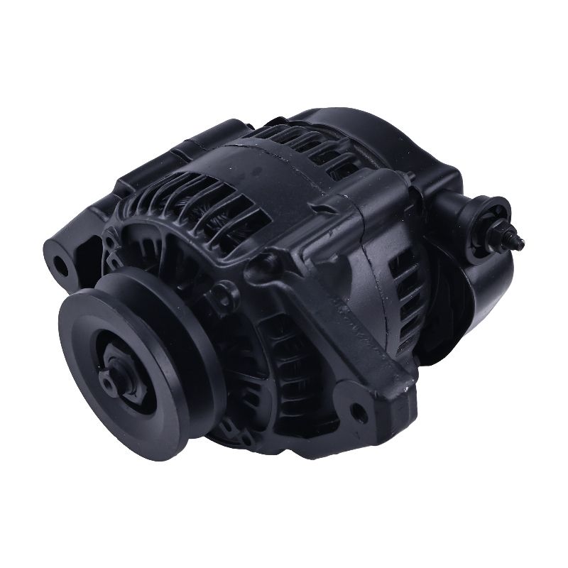 90 Amp Black Mini Denso Style V-Belt 1Wire Street Race Alternator ES1004BK for Chevy Chevrolet Nova 1962-1979