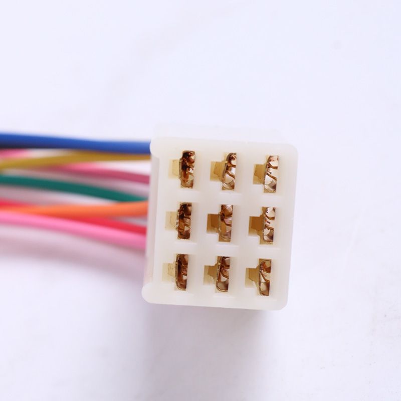 9 Pin Male Plug Radio Wire Harness for Kubota Tractor RTV CD Player Dash Stereo