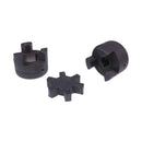 Aftermarket Uniersal 1/2" to 7/8" L075 Flexible 3 Pieces L-Jaw Coupling Set Rubber Spider for Tractor