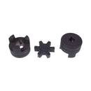Aftermarket Uniersal 1/2" to 7/8" L075 Flexible 3 Pieces L-Jaw Coupling Set Rubber Spider for Tractor
