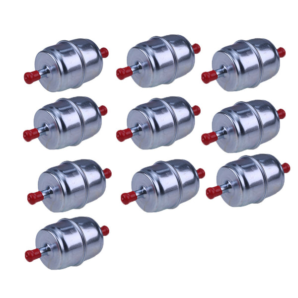 10 Pieces Aftermarket Donaldson P550090 Fram G15 Fleetguard FF5006 WIX 33003 John Deere AT101565 Caterpillar CAT 130-4634 Hyster 1346283 3/8" Universal Metal Fuel Filter