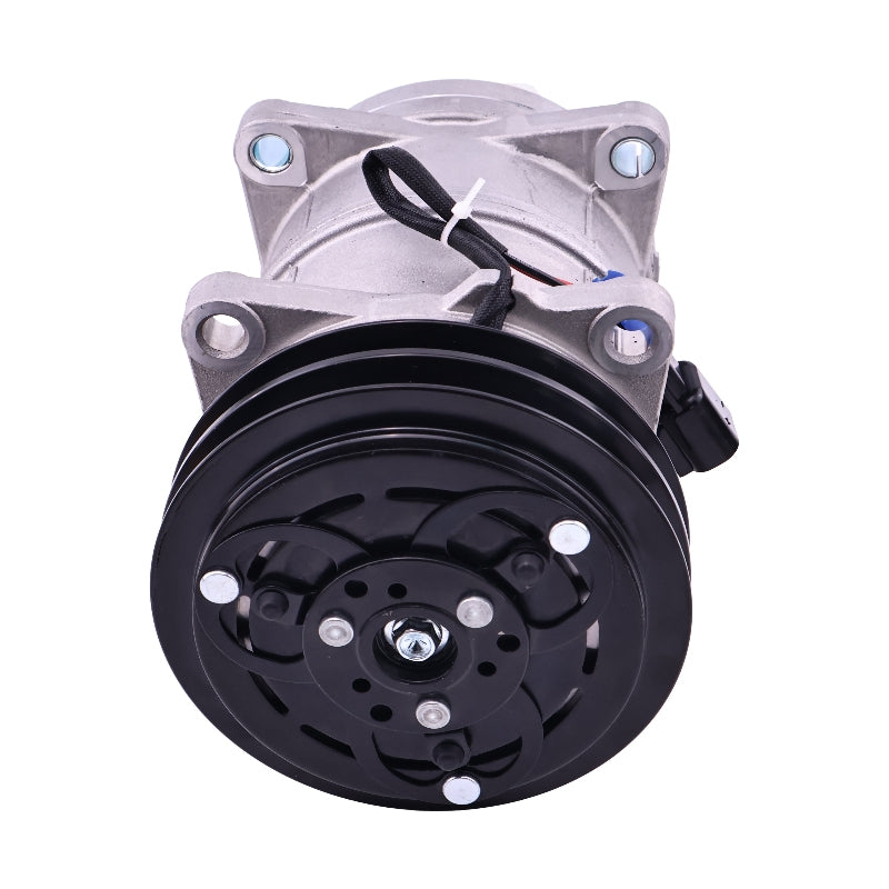 Aftermarket Seltec TM-13HD 135mm 2 Groove 12V A/C Compressor WR28164 140614 241310 137838 102-574 for Tractor Windrower Telehandler Loader Sprayer