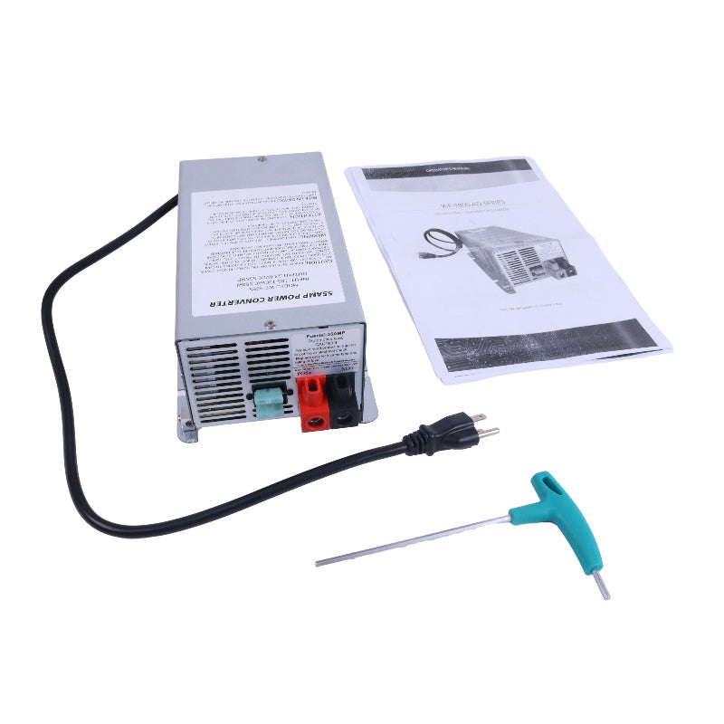 Aftermarket WFCO WF-9855 Amp Deck Mount Power Converter Charger Corded RV Trailer Camper