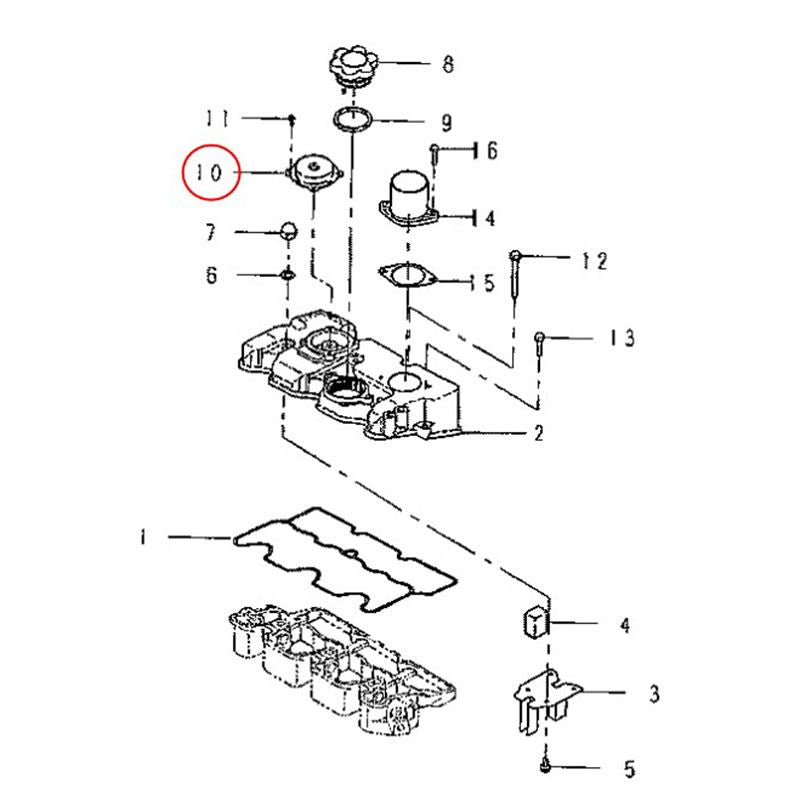 Breather Valve 110566080 for Hitachi Excavator ZX20U ZX20UR