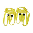 Car Tire Basket Tiedown Straps Wheel Net Set Flat Hook for Heavy Duty Tow Dolly