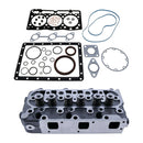 Complete Cylinder Head with Full Gasket Kit for Kubota Engine D1105 Tractor B2100D B2400HSE B2620HSD B7500D