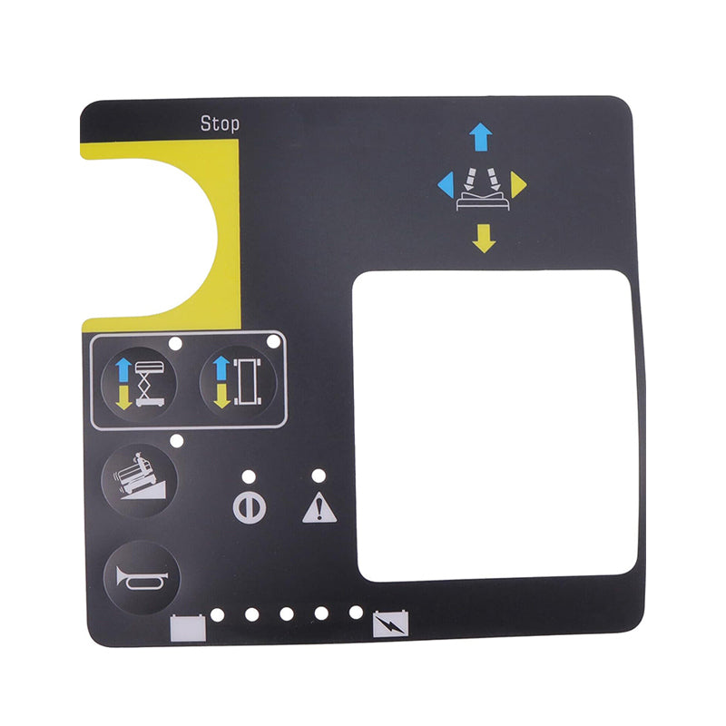 Control Box Overlay Decal 78673 78673GT for Genie Scissor Lift GS-1530 GS-1532 GS-1930 GS-1932 GS-2032 GS-2046 GS-2632 GS-2646 GS-3246