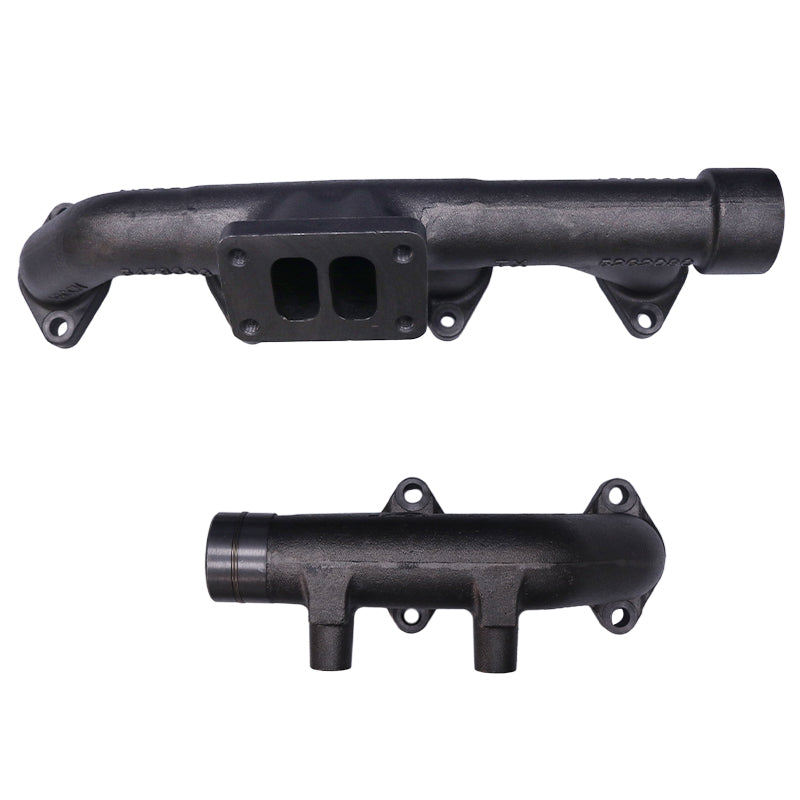 Exhaust Manifold Long 3964070 + Short 3937477 for Cummins Engine 8.3 8.9 8.3C QSC ISC ISL QSL L8.9