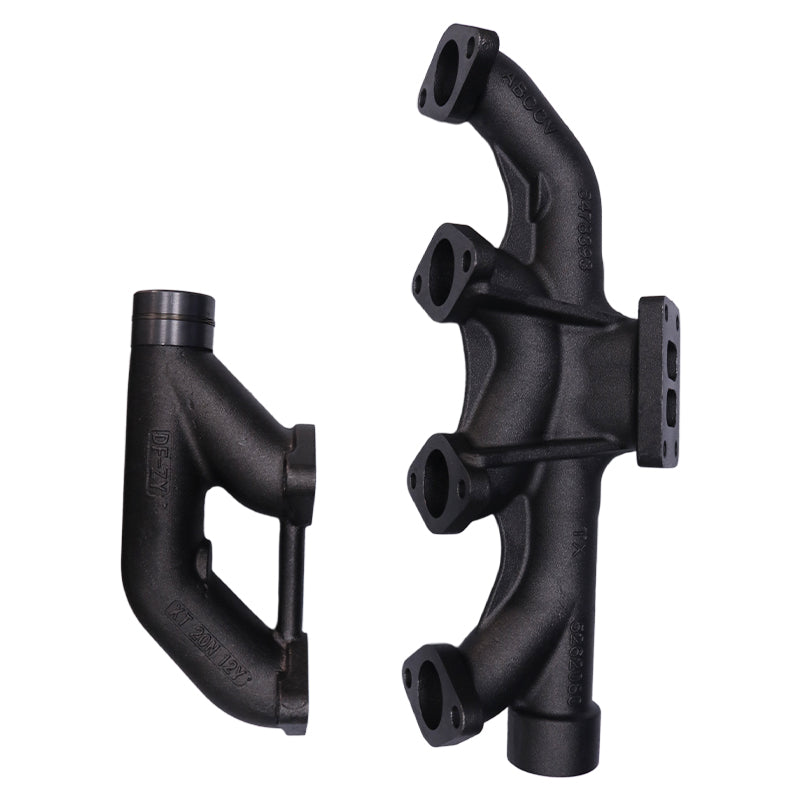 Exhaust Manifold Long 3964070 + Short 3937477 for Cummins Engine 8.3 8.9 8.3C QSC ISC ISL QSL L8.9