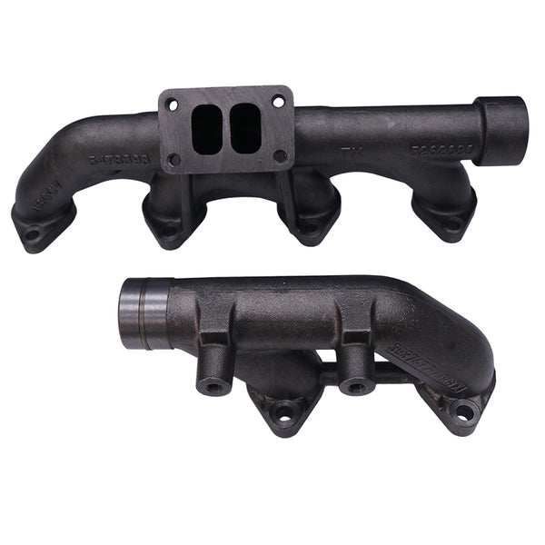 Exhaust Manifold Long 3964070 + Short 3937477 for Cummins Engine 8.3 8.9 8.3C QSC ISC ISL QSL L8.9