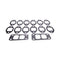 Exhaust Manifold Turbo Gasket Set for Cummins Engine 4BT 6BT 4B5.9 Hyundai Excavator R200W-7 R210LC-7 R220LC-7 R250LC-7