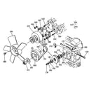 Fan 15971-74110 for Kubota Excavator K-008 K008-3 Generator J106 J108 J310