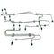 Fuel Injection Line Kit for Caterpillar CAT Engine 3406B Loader 980C 980G 980F