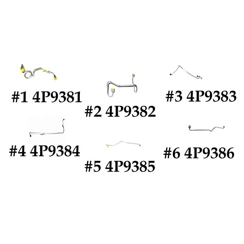 Fuel Line Kit 4P9381 4P9382 4P9383 4P9384 4P9385 4P9386 for Caterpillar CAT Engine 3306 Excavator 235C 330L E300B