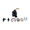 Fuel Pump with Fitting Kit AM133627 for John Deere LX173 GT225 LT133 LT155 LTR150 LX173 L110