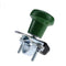 Green Steering Wheel Spinner Knob WSV121G with Rubber Sleeve Universal Fitment for John Deere Ford Case Tractors Woods Spinner and Many More (Adjustable Size)