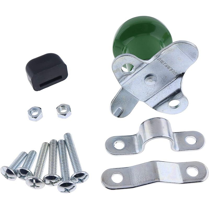 Green Steering Wheel Spinner Knob WSV121G with Rubber Sleeve Universal Fitment for John Deere Ford Case Tractors Woods Spinner and Many More (Adjustable Size)