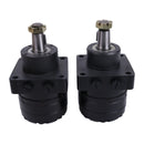 2 Pieces Hydraulic Motor Kit 112-8357 112-8358 for Exmark LXS25KD665 LXS29LKA725 LZDS902K605 Toro 72264TE 72265TE 72266 74253 74254 74264