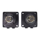 2 Pieces Hydraulic Motor Kit 112-8357 112-8358 for Exmark LXS25KD665 LXS29LKA725 LZDS902K605 Toro 72264TE 72265TE 72266 74253 74254 74264