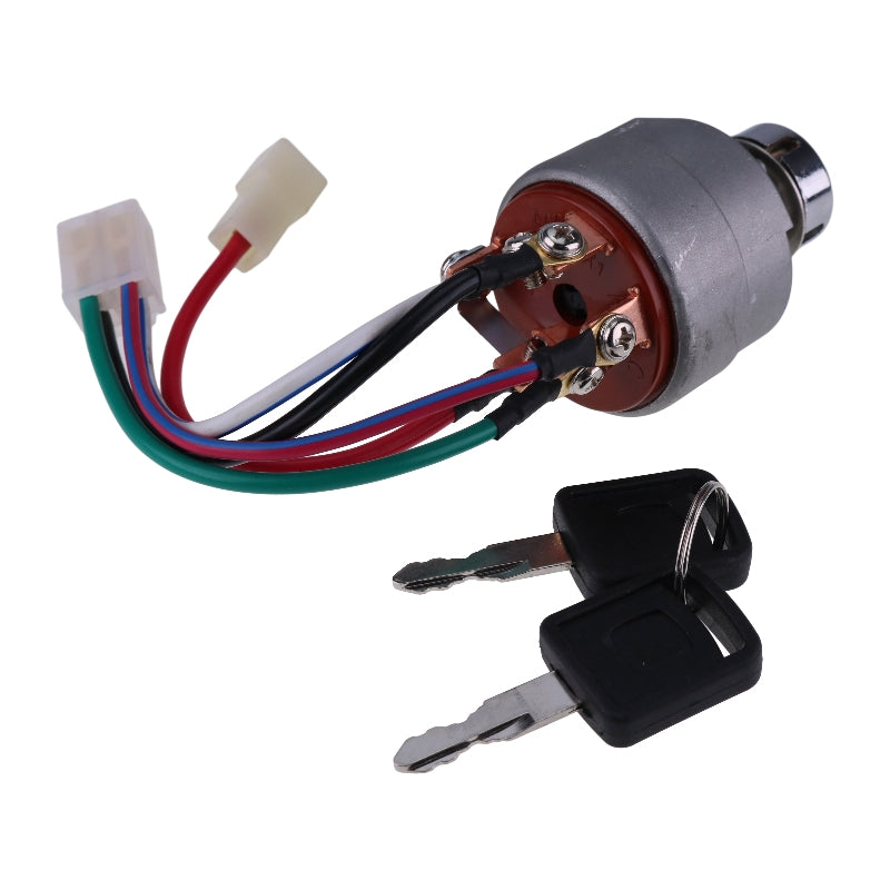 Ignition Switch 194215-52110 for Yanmar Engine 2TNV70 3TNE68 3TNV76 4TNE88 Tractor FX20 FX24D FX28 FX32D FX42 Generator EG100I EG140I&nbsp;