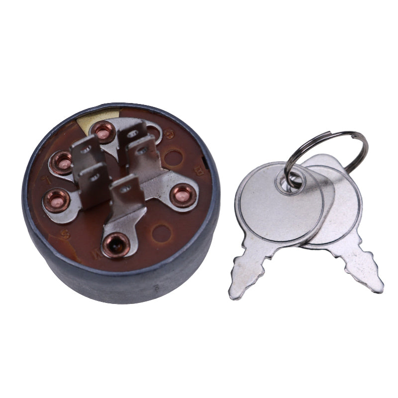 5 Terminal 3 Position Ignition Switch With 2 Keys 4406R 3510-772-003 23-0660 925-0267 for Garden Tractor With Kohler K Engine