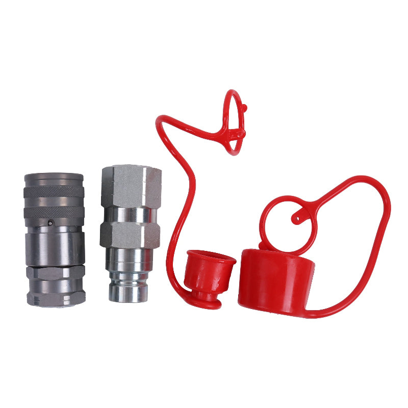 Male & Female Flat Face Coupler Kit 153-2995 153-2994 for Caterpillar CAT Excavator Loader Truck