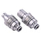 Male & Female Flat Face Coupler Kit 47396760 47396761 for CASE Compact Track & Skid Steer Loader SR130 SR150 SR175 SR210 SR250 TR270 TR320 TV380
