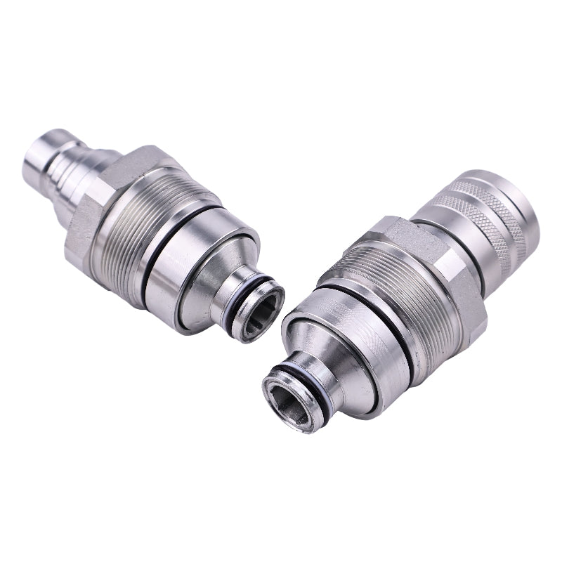 Male & Female Flat Face Coupler Kit 7246799 7246802 for Bobcat S740 S130 S150 S160 S175 S185 S205 S250