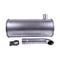 Muffler Silencer 4667315 for Hitachi ZX60USB-3 ZX60USB-3F ZX60USBNA-3 ZX65USB-3F ZAXIS60USB-3 John Deere 60D Excavator