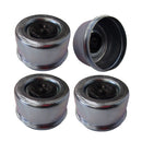 OD 2.72" 4 Pcs Grease Cap With Rubber Plug 21-43-1 for Trailer Axles E-Z Lube Spindle