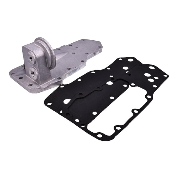 Oil Filter Support Head Cooler Cover With Gasket 4934217 Cummins Engine B5.9 6B 6BT 6BTA G8.3 ISB5.9 QSB3.3 QSB5.9 Dodge 5.9L 89-02