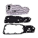 Oil Filter Support Head Cooler Cover With Gasket 4934217 Cummins Engine B5.9 6B 6BT 6BTA G8.3 ISB5.9 QSB3.3 QSB5.9 Dodge 5.9L 89-02