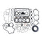 Overhaul Gasket Kit for Caterpillar CAT 3024 3024C 3024T C2.2 C2.2T
