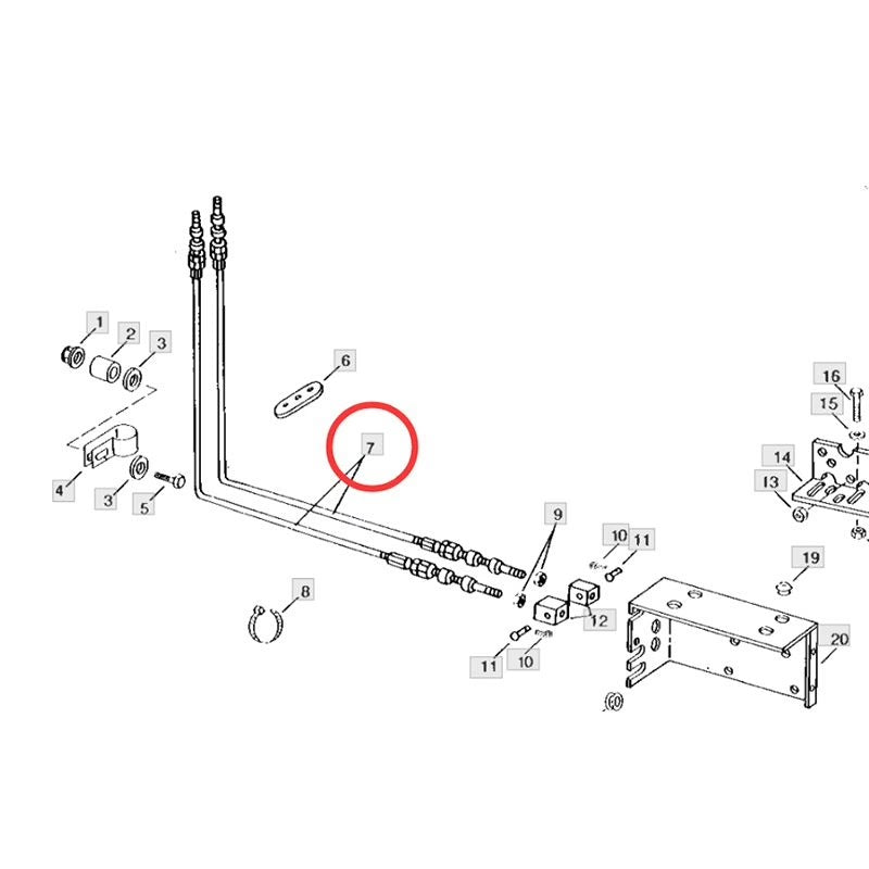 Push Pull Cable AW27924&nbsp;AW22482 for John Deere Loader 146 L158 168 175 245 240 260 280