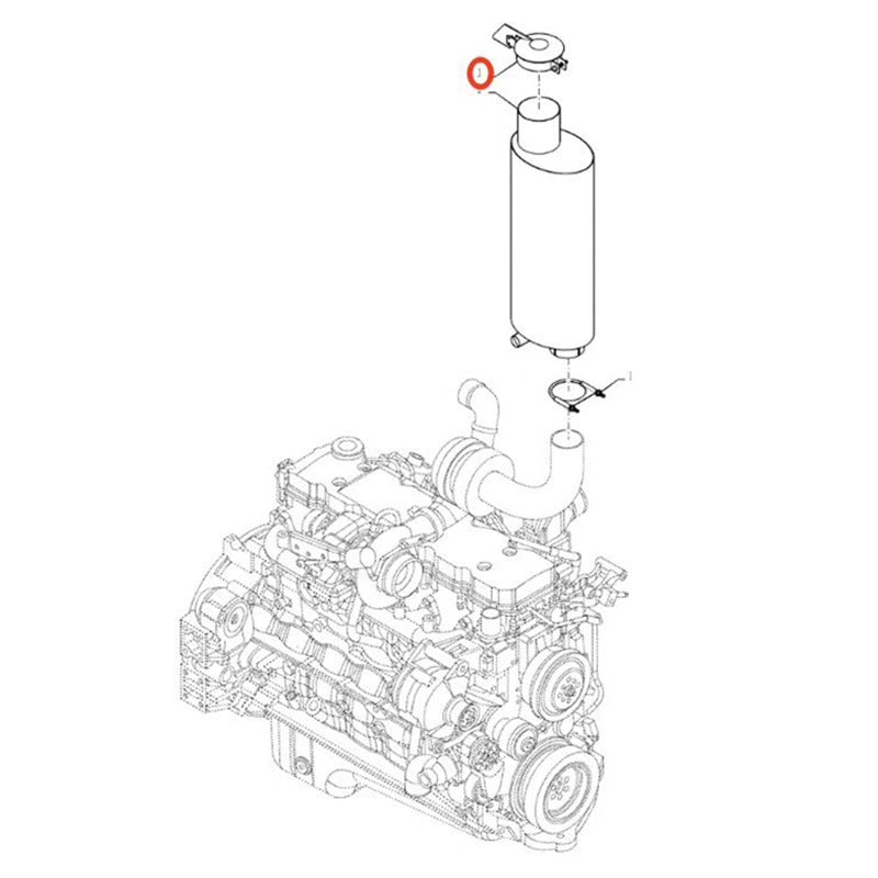 Rain Cap P270541 for CASE Harvester 2388 2588 6130 7230 AFX8010 Sprayer SPX4260 SPX4410
